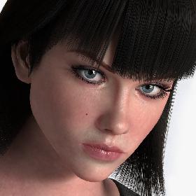 Woman Meissa Rigged 3D model